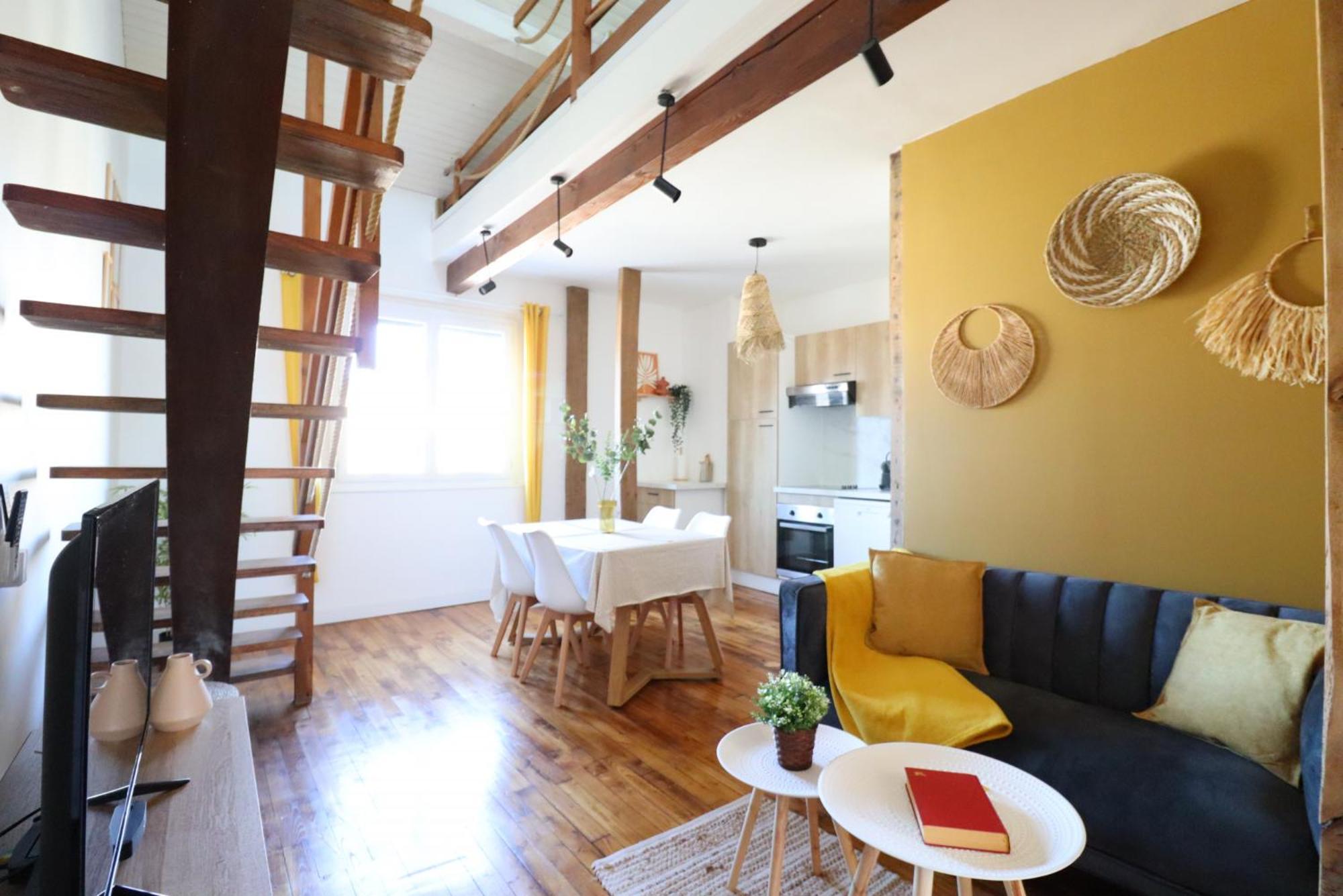 Le Boho - Charmant T3 Avec Climatisation Et Fibre Bergerac Værelse billede